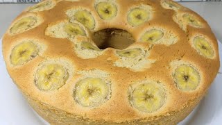 Download lagu THE EASIEST WAY TO MAKE BANANA BAKED CAKE AND TIPS SO THE TOPPING DOESN'T SINK mp3