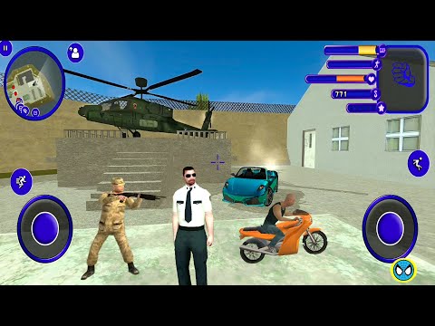 Miami Police 2 Crime Vice Town Simulator Stealing Helicopter From Military Base #2 Android Gameplay