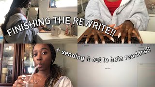 finishing my story + sending it to beta readers! // writing vlog