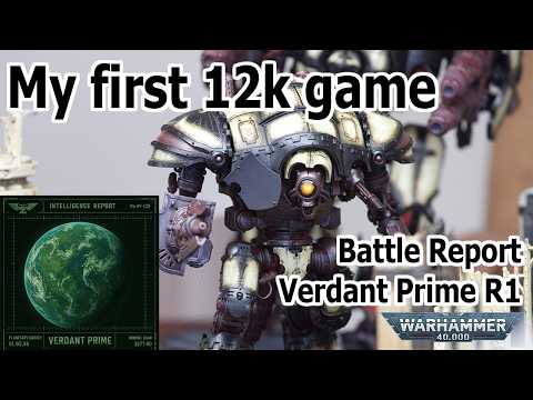 Imperium vs Chaos - 12k Battle Report - Verdant Prime R1 - WH40K