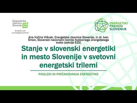 Stanje v slovenski energetiki in mesto Slovenije v svetovni energetski trilemi