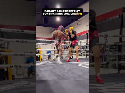 Bakary Samake détruit son Sparring aux USA 🥵👊 !!