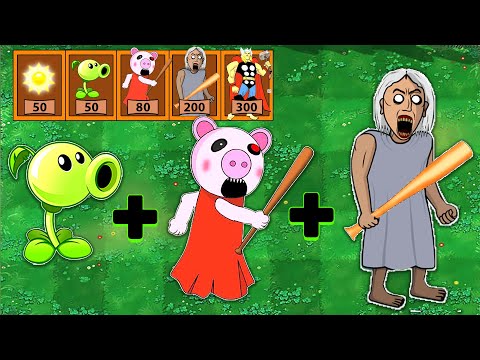 Roblox Piggy + Thor + Granny - Plants vs Zombies Fusion Animation 🐷 Pig Studio