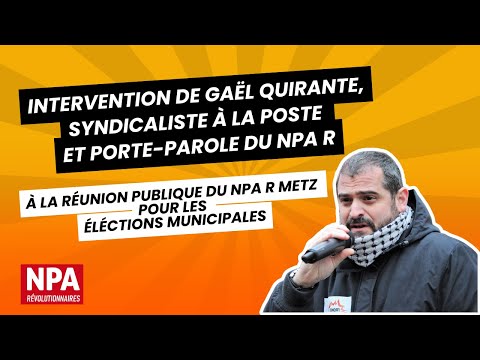 Gaël Quirante, à la fête de Metz pour les élections municipales