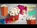 Popcorn Box How To Make Popcorn Boxes DIY Popcorn Box Mini Popcorn Box Paper Popcorn Box
