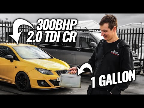 How many Miles to 1 Gallon? 300bhp Seat Ibiza 2.0 TDI CR Economy Test