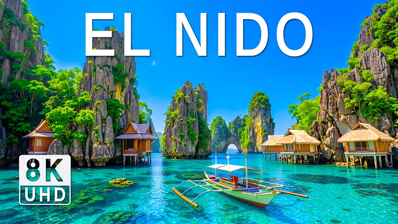 El Nido 8K Drone Footage | Palawan Beaches, Limestone Peaks & Heavenly Escape UHD