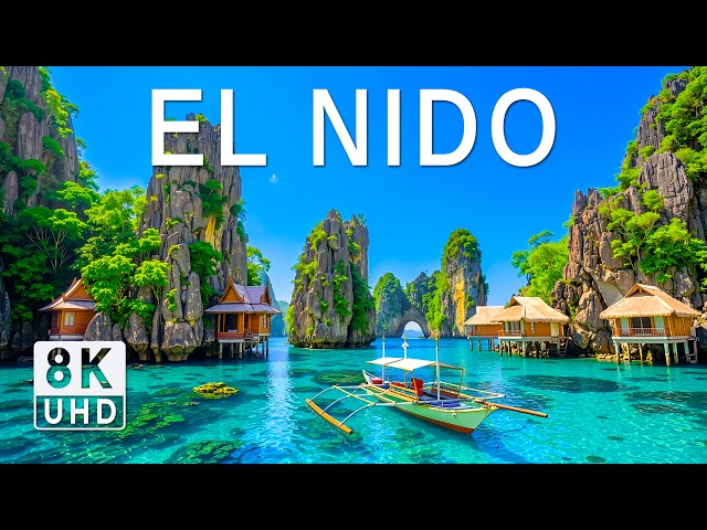 El Nido 8K Drone Footage | Palawan Beaches, Limestone Peaks & Heavenly Escape UHD SDDEFAULT Thumbnail