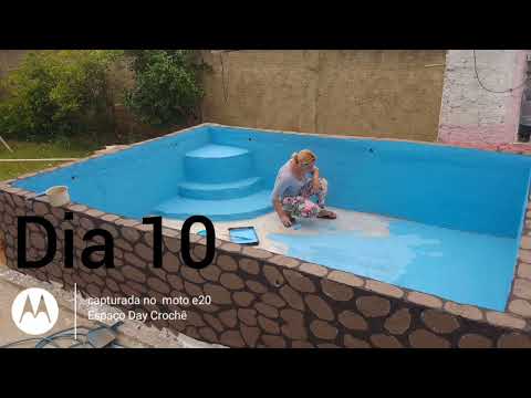 Piscina Elevada de Alvenaria  Gastando Pouco