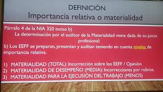 NIA 320 - Materialidad, ejemplo práctico de su determinación, según estándares de las Big Fourd