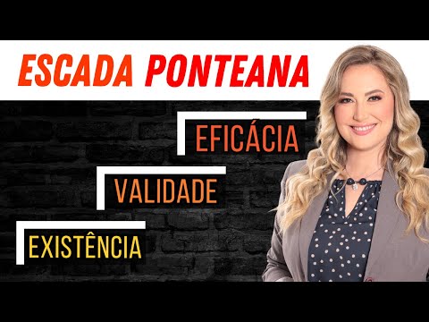 Planos de EXISTÊNCIA, VALIDADE E EFICÁCIA | Escada Ponteana | Direito Civil