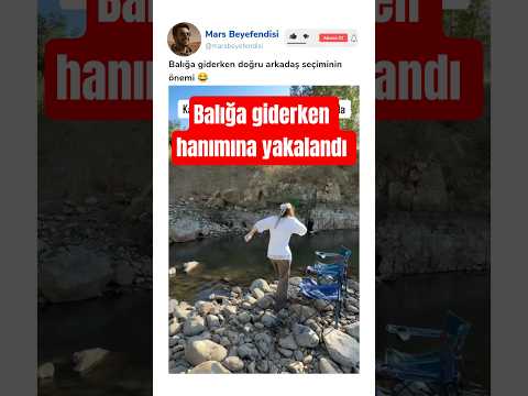 Balığa giderken eşine yakalandı