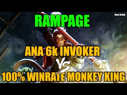 Ana 6K invoker vs 100% Winrate Monkey King | 36 Kills - Dota 2