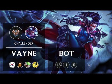 Vayne ADC vs Ezreal - KR Challenger Patch 8.24
