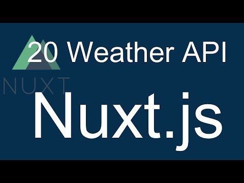 20 Nuxt JS beginner tutorial Understand Weather API Website