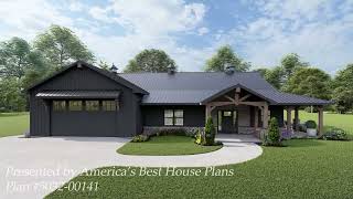 EXCLUSIVE BARNDOMINIUM HOUSE PLAN 5032-00141 WITH INTERIOR