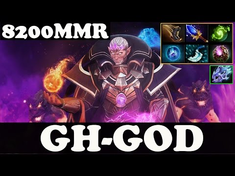 Dota 2 - GH-GOD 8200 MMR Plays Invoker vol 2 - Pub Match Gameplay