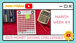 Budgeting Money Saving Challenges - March Week #4 - TracEy Monster Savings on Etsy