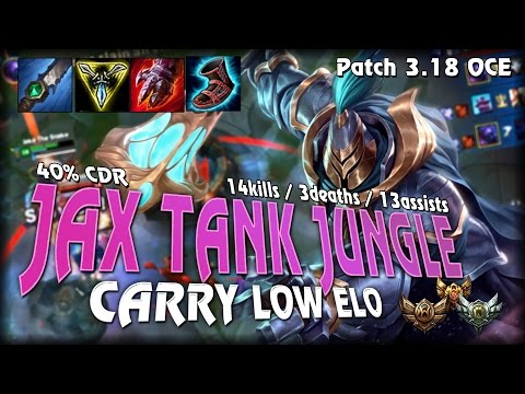 How to carry low elo: Jax Tank Jungle (Patch 3:18 OCE)