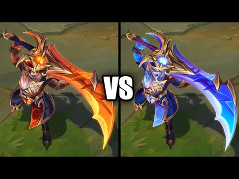 Nightbringer Tryndamere vs Paragon Chroma Skins Comparison (League of Legends)