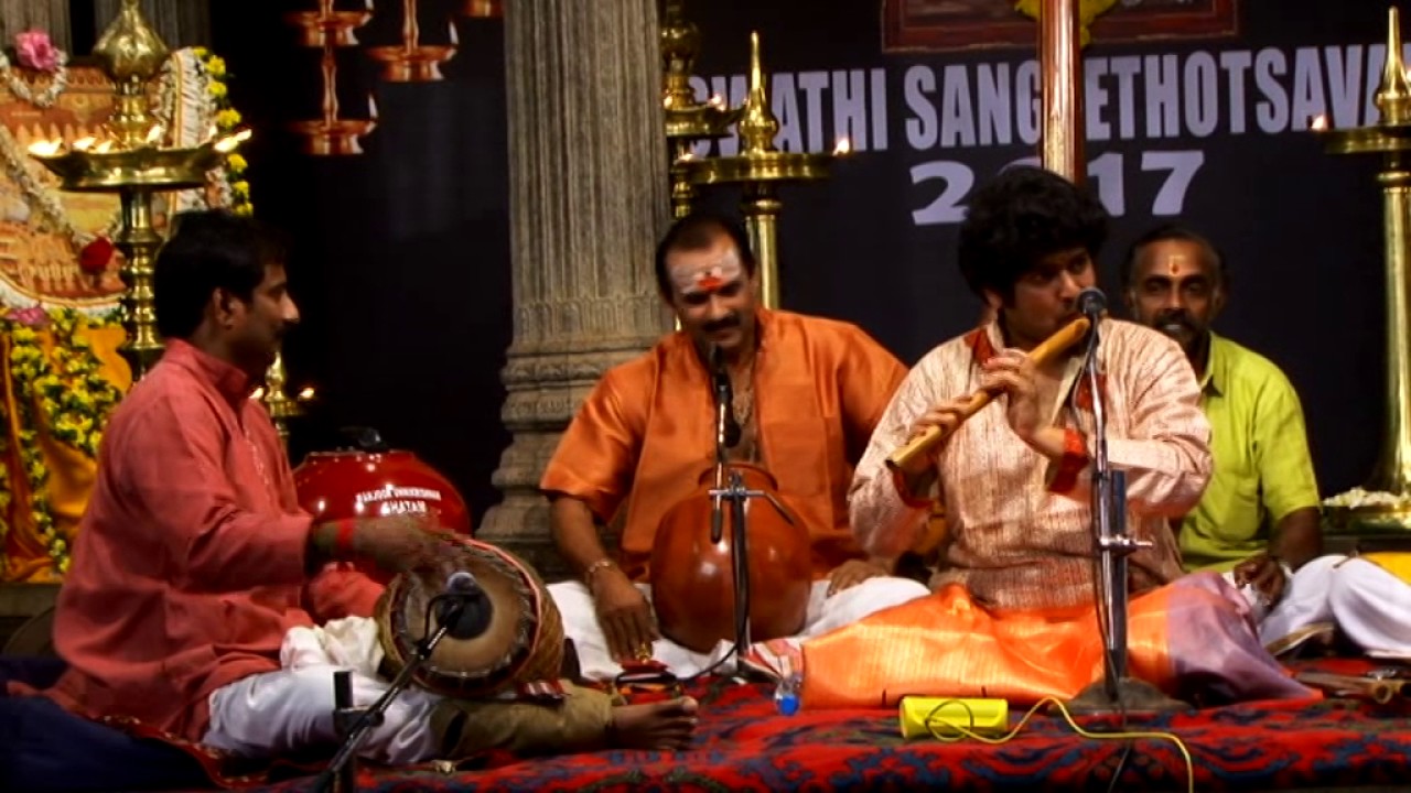 Swathi Sangeethotsavam 2017 - Flute - Amith Nadig - Deva Deva Kalayami