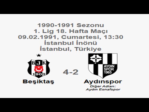 Beşiktaş 4-2 Aydınspor 09.02.1991 - 1990-1991 Turkish 1st League Matchday 18 + Post-Match Comments