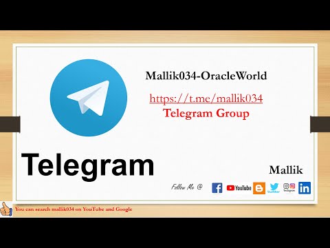 Mallik034 OracleWorld Telegram Group is Live || Migration from WhatsApp to Telegram Group