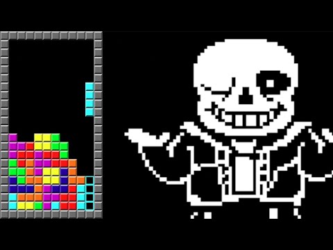 Tetris but it's Megalovania (Tetris/Undertale)