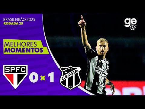 Gols e lances de São Paulo x Ceará