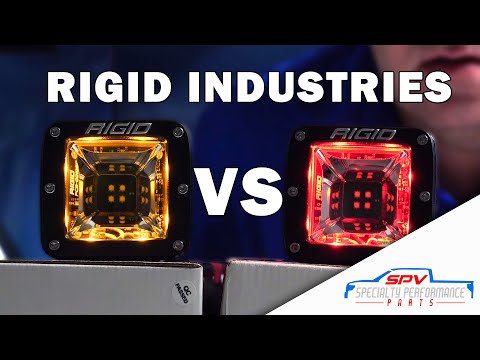 Rigid Industries Amber VS Selective Yellow VS Radiance Scene LED Lights For Off-Road Trucks Raptor