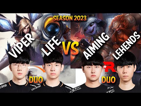 HLE Bot VS KT Bot - Viper & Life VS Aiming & Lehends - Patch 13.14 KR Ranked
