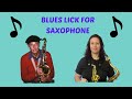 Dexter Gordon Blues Lick for Saxophone from Blue Monk