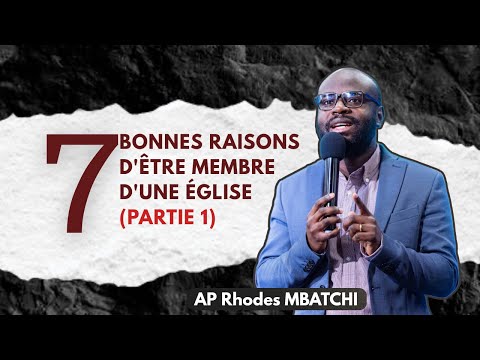 Culte spécial  04/01/2026  - 7 Bonnes Raisons d'être membre d'une église (Partie 1) - Pst Rhodes