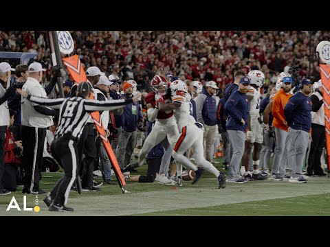Iron Bowl fight starts with a shoving match between KeAndre Lambert-Smith and DeVonta Smith