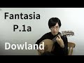 リュート Fantasia No 7 P 1a John Dowland　 Mikiya Kaisho 会所幹也 Renaissance Lute リュ�