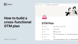 How to build a go to market (GTM) plan