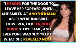 I HEADED FOR THE DOOR TO LEAVE HER FOREVER WHEN SHE SMILED AT ANOTHER MAN AS IF I WERE INVISIBLE...