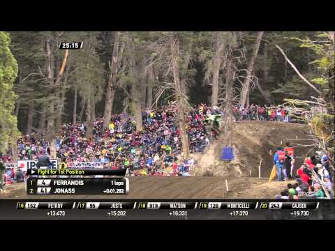 Dylan Ferrandis and Pauls Jonass battle MXGP of Patagonia Argentina 2015 - motocross