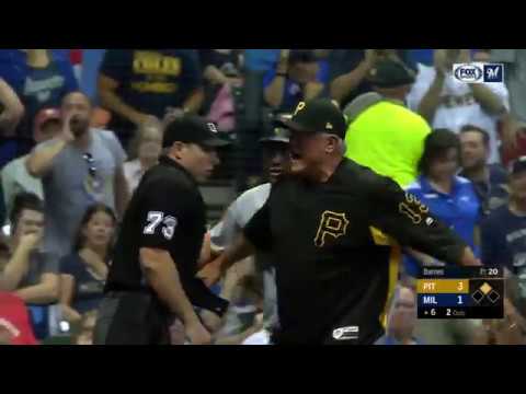 Francisco Cervelli, Clint Hurdle ejected: 9/15/2018