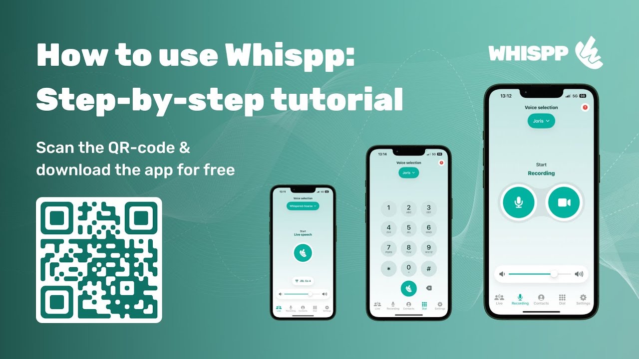 Whispp Tutorial: How to Use Voice Recording & Customize Your Personal Voice | Voice Assistive App