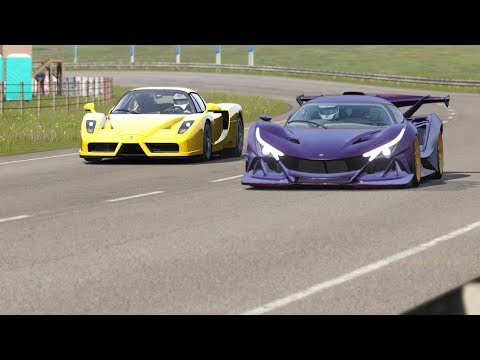 Ferrari Enzo vs Apollo Intensa Emozione at Highlands