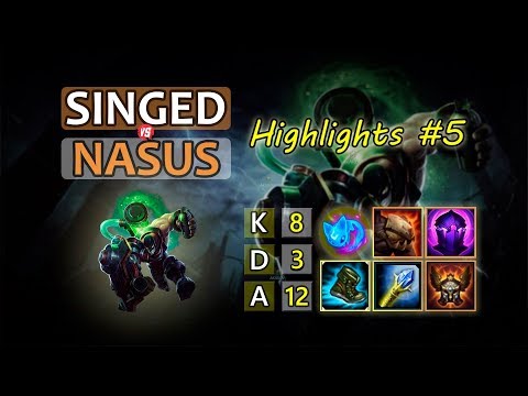 HIGHLIGHTS #5: DANDO DICAS DE SINGED SOBRE COMO DESTRUIR O GAME DE UM NASUS