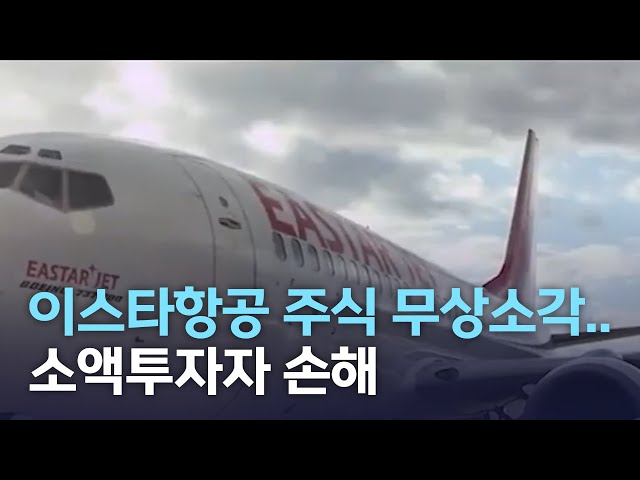 이스타항공 과거 주식 무상소각, 소액투자자 손해