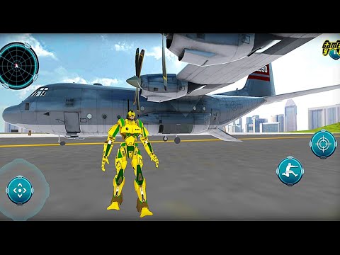 Stealth Robot Transforming Games: Jet Robot Transform Game - Android Gameplay