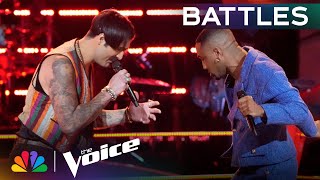 Danny Joseph and Deon Jones Go Deep Singing &quot;It&#39;s a Man&#39;s, Man&#39;s, Man&#39;s World&quot; | Voice Battles | NBC