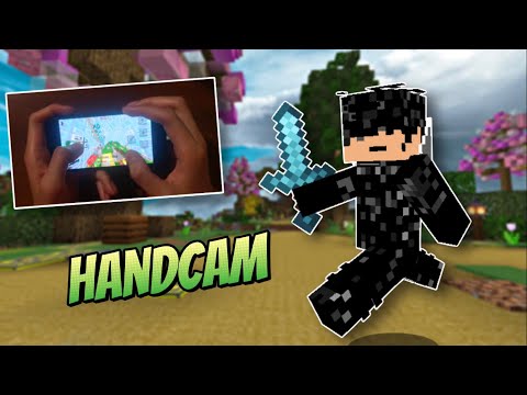 NEW Mobile Controls With Handcam (Minecraft Hive Skywars)