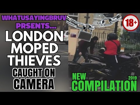 (COMPILATION) London Moped Thieves.... 'Caught On Camera' Video