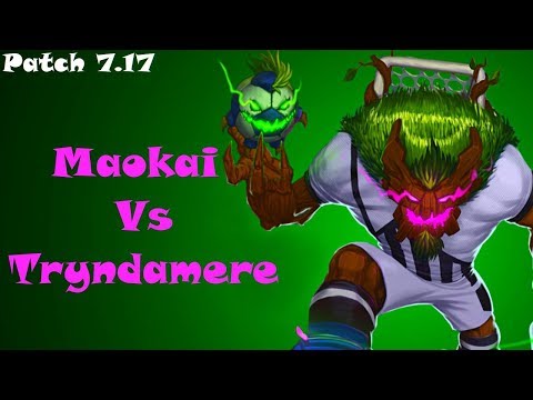 Maokai Vs Tryndamere Top lane educational Diamond Ranked commentary (Patch 7.17)