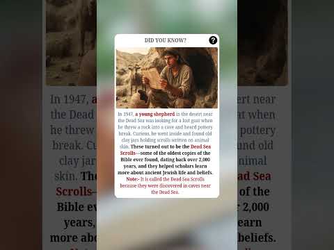 The Accidental Discovery of the Dead Sea Scrolls🐐📜