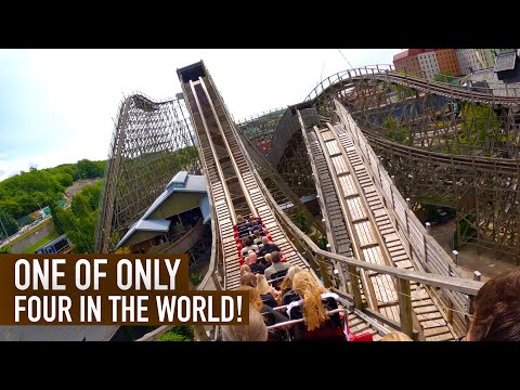Balder Back Row POV Liseberg Intamin Pre-Fabricated Wooden Roller Coaster